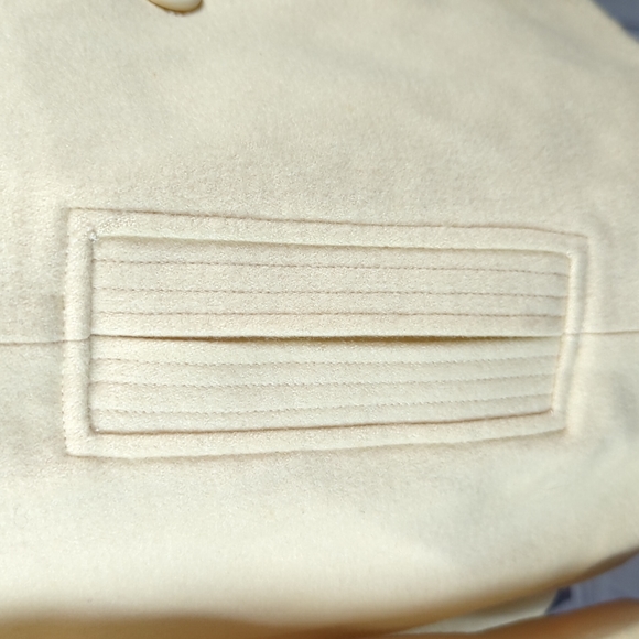 Merona sz XL New With Defects Wool Cream Color Coat from 2004 - Picture 7 of 10